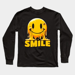 Smile Yellow hide the Pain Smiley Long Sleeve T-Shirt